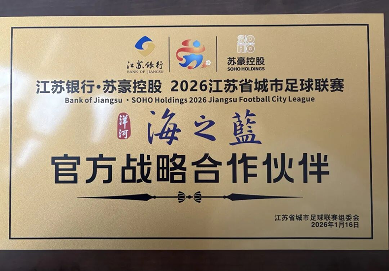 洋河海之蓝成为苏超“新队友”